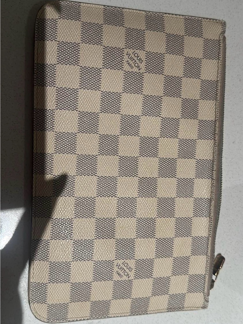 Louis Vuitton Damier Azur Check Zip Pouch - Picture 3 of 6